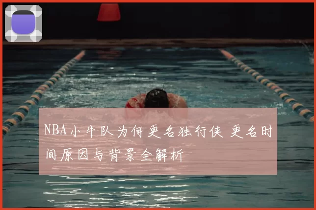 NBA小牛队为何更名独行侠 更名时间原因与背景全解析