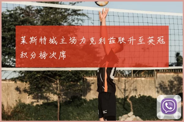 莱斯特城主场力克利兹联升至英冠积分榜次席