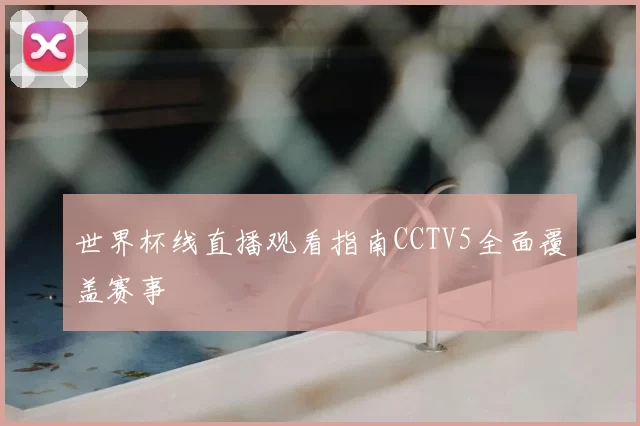 世界杯线直播观看指南CCTV5全面覆盖赛事